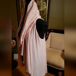 🍦🩰100% acrylic pretty pink sleeveless ballerina cardigan